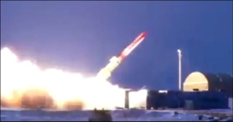 Russia Burevetsnik missile test