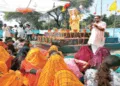 ग्राम पटनाकला में आयोजित कार्यक्रम को संबोधित करते हुए श्री अभय महाजन