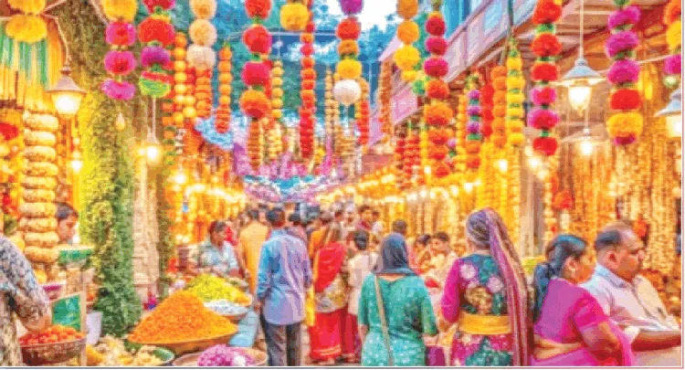 दीपावली से बढ़ी बाजार की रौनक