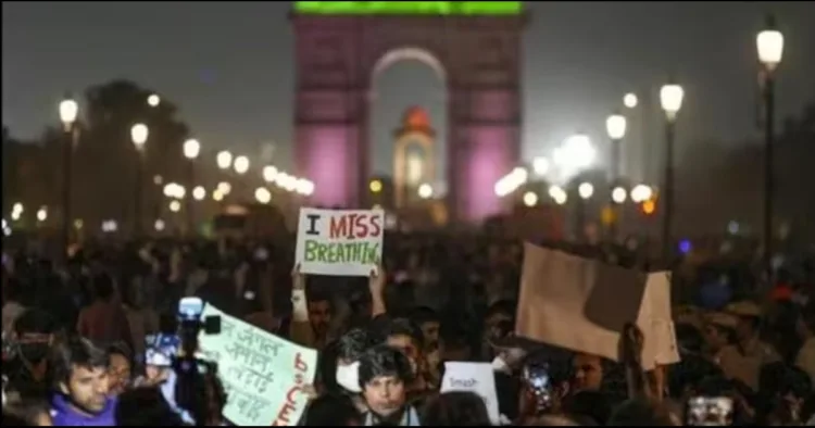 Delhi pollution protest truned into Naxal Support