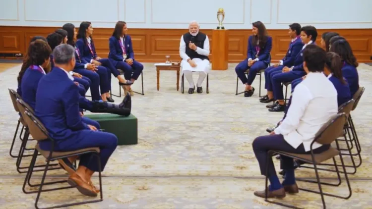 PM मोदी की चैंपियन से मुलाकात