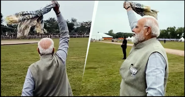 PM Modi Vawe gamachha
