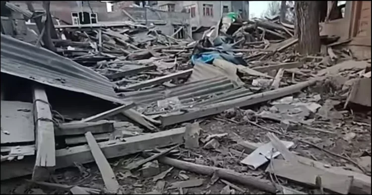 Red fort Blast terrorist dr Umar un nabi house demolished