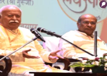 कार्यक्रम को संबोधित करते हुए श्री मोहनराव भागवत