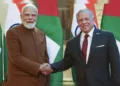 प्रधानमंत्री नरेन्द्र मोदी और जॉर्डन के राजा अब्दुल्ला