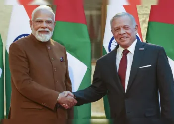 प्रधानमंत्री नरेन्द्र मोदी और जॉर्डन के राजा अब्दुल्ला