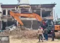 बारात घर पर चला बुलडोजर