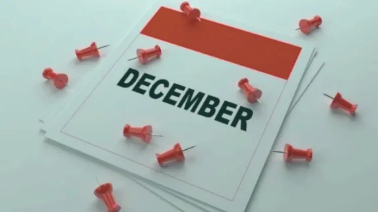 4 important deadlines in December
