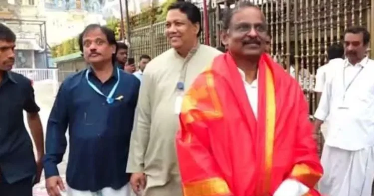 तिरुपति बालाजी मंदिर पहुंचे इसरो प्रमुख