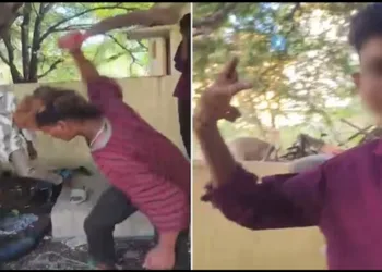 migrant worker bruttly attacked by goons