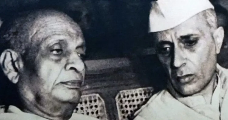 सरदार पटेल और जवाहरलाल नेहरू