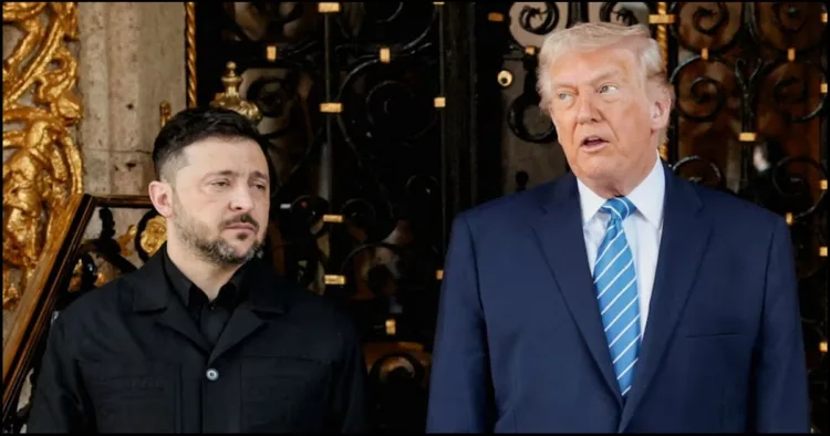 trump Zelensky meets in maar e lago