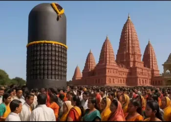 world Largest Shivling on the way to Bihar From Mahabalipuram