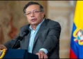 Colambian president Gustavo petro to pic gun against US