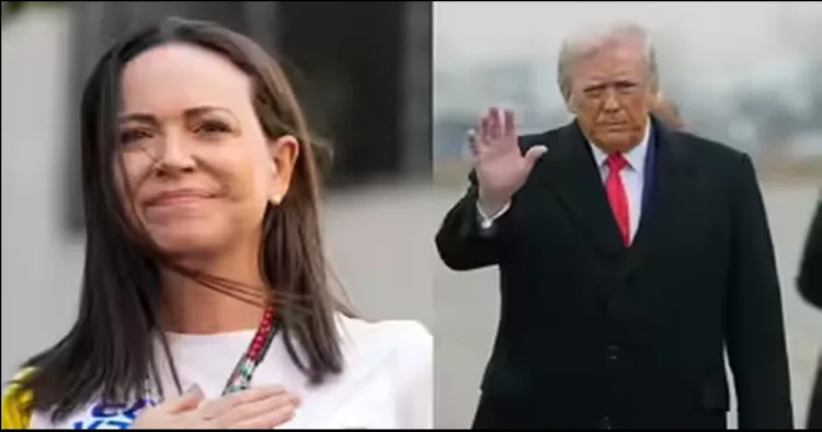 Corina machado meets trump