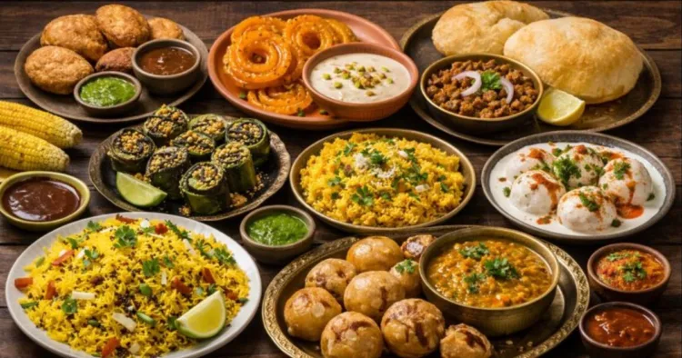 Madhya Pradesh Famous Foods (AI Generated Image)