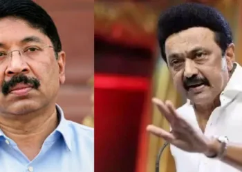 डीएमके सांसद दयानिधि मारन और सीएम एमके स्टालिन।