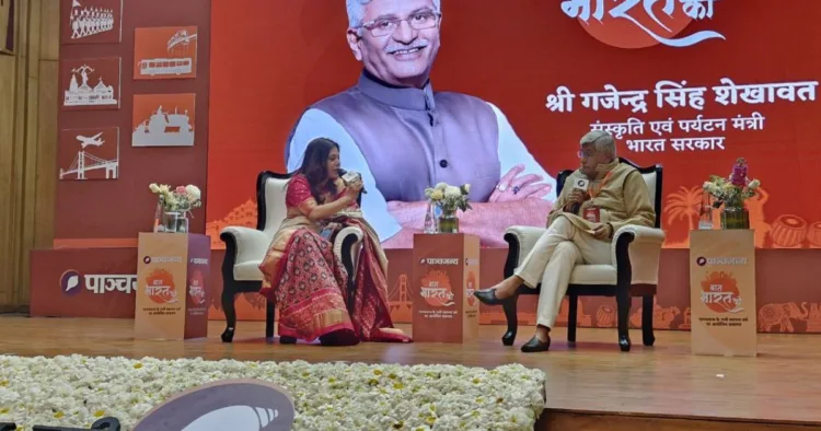 पाञ्चजन्य के कार्यक्रम में संस्कृति एवं पर्यटन मंत्री भारत सरकार श्री गजेंद्र सिंह शेखावत जी