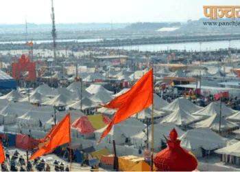 प्रयागराज में संगम तट पर लगा माघ मेला