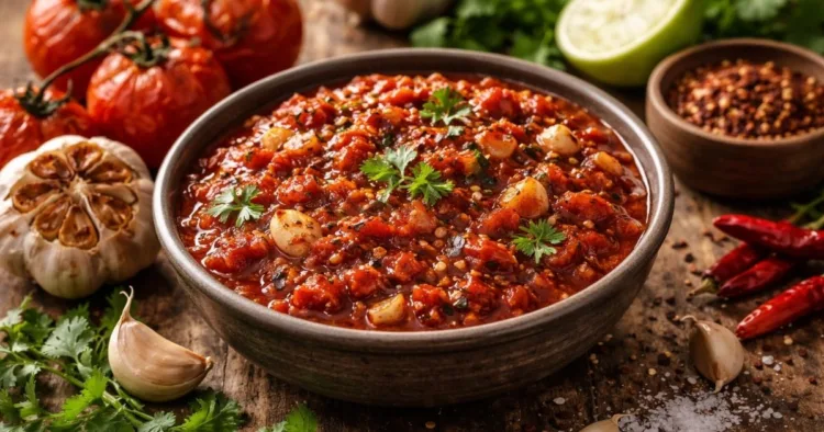 Roasted Tomato Garlic Chutney
