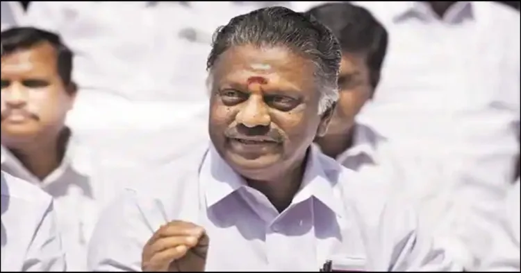 O Pannirselvam Hindi tamil controversy