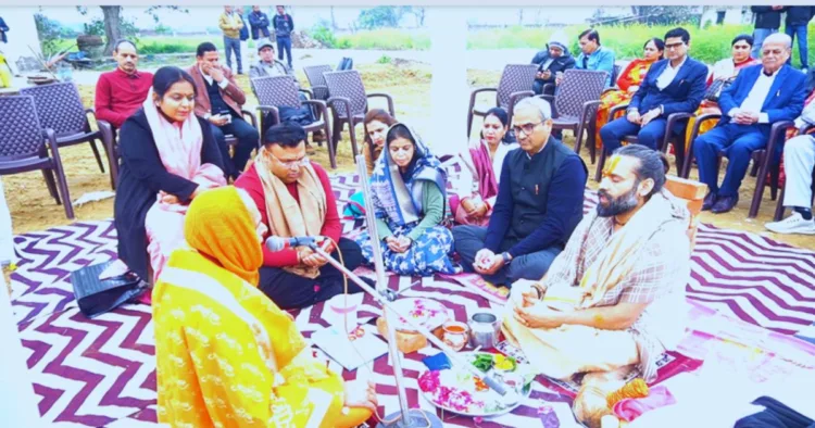 भूमि पूजन संपन्न