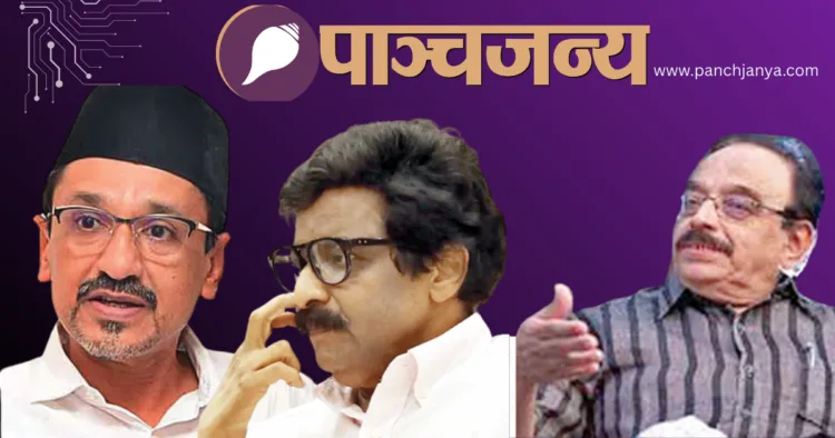 आईयूएमएल के विवादित नेता पनक्कड़ सैयद सादिक अली शिहाब थंगल, एमके मुनीर और पीके अब्दु रब