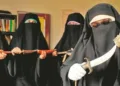 आसिया अंद्राबी (दाएं) और उसकी सहयोगी। (फोटो -साभार- आईटीजी)