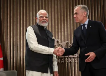 Canadian PM Mark carney meets PM Modi at Hyderabad house