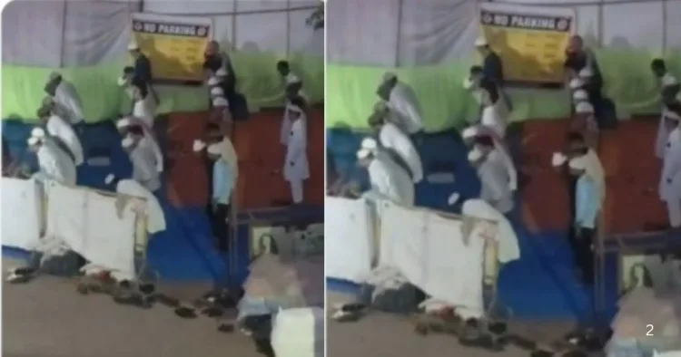 मलाड रेलवे स्टेशन परिसर में पढ़ी गई सामूहिक नमाज