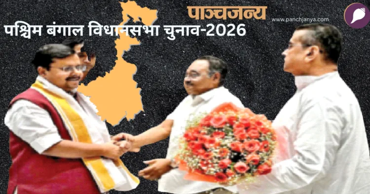कोलकाता में नितिन नवीन का स्वागत करते भाजपा नेता