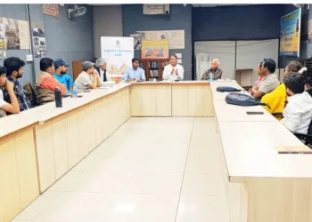 श्रीधर पराड़कर कृत 'साहित्य का धर्म' पुस्तक पर गोष्ठी का आयोजन