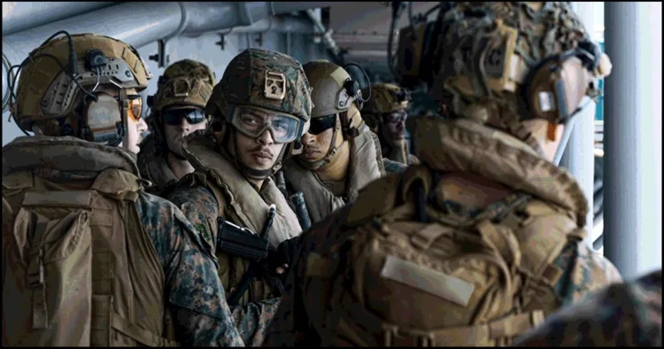 US Deployes marines in middle east
