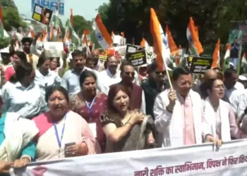 dehradun women protest india alliance bjp dhami rally