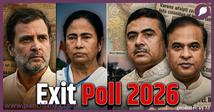 Exit Poll 2026 West Bengal Assam Kerala Tamil Nadu Puducherry