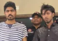पुलिस की गिरफ्त में आरोपी