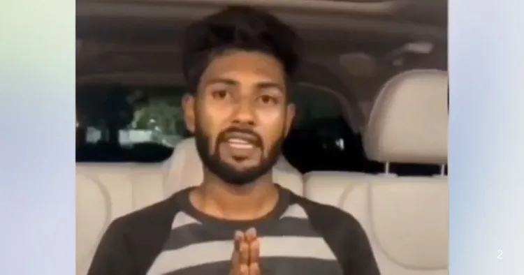 हाथ जोड़कर माफी मांगता लव जिहाद का आरोपी शाहिद
