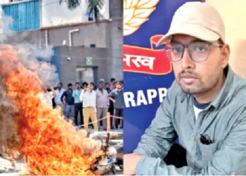 हिंसा के दौरान की गई आगजनी और इस मामले का सरगना आदित्य आनंद