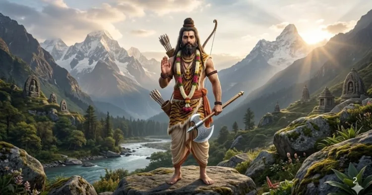भगवान परशुराम (चित्र एआई द्वारा निर्मित )