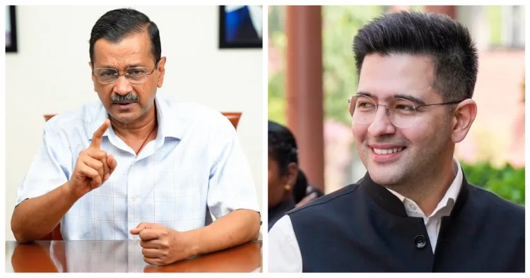 अरविंद केजरीवाल और राघव चड्ढा