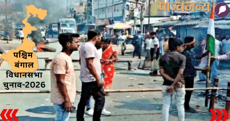 उन्मादी भीड़ द्वारा की गई आगजनी