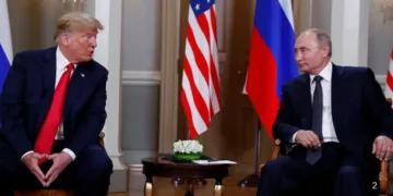 अमेरिका के राष्ट्रपति डोनाल्ड ट्रंप और रूस के राष्ट्रपति व्लादिमीर पुतिन