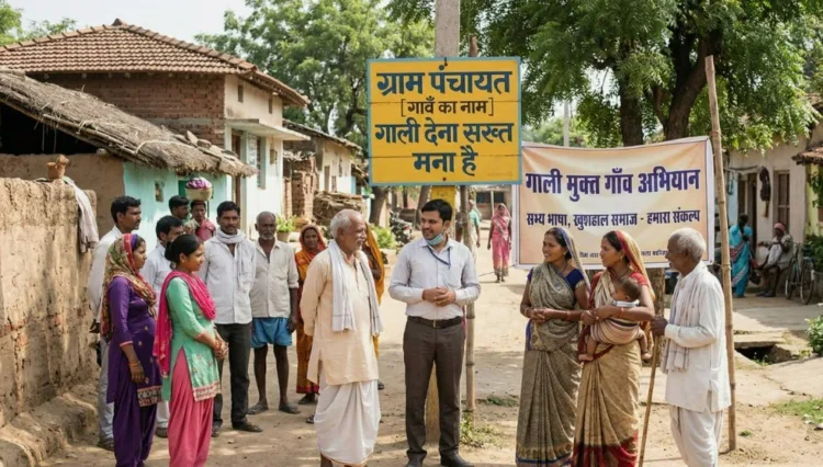 मध्य प्रदेश के एक गांव की अनोखी पहल (चित्र - एआई द्वारा निर्मित)