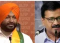 रवनीत बिट्टू और अरविंद केजरीवाल