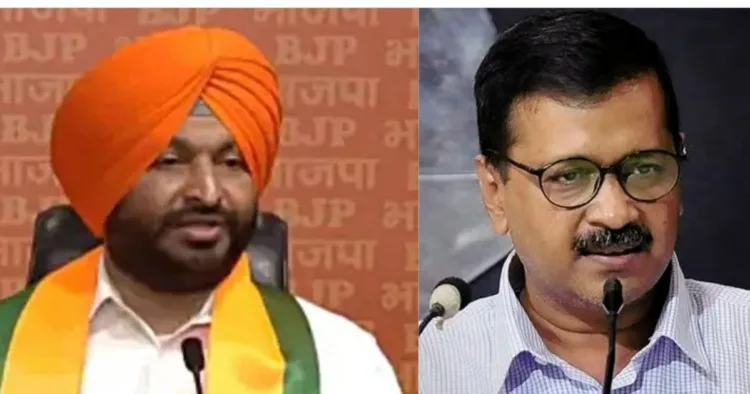 रवनीत बिट्टू और अरविंद केजरीवाल