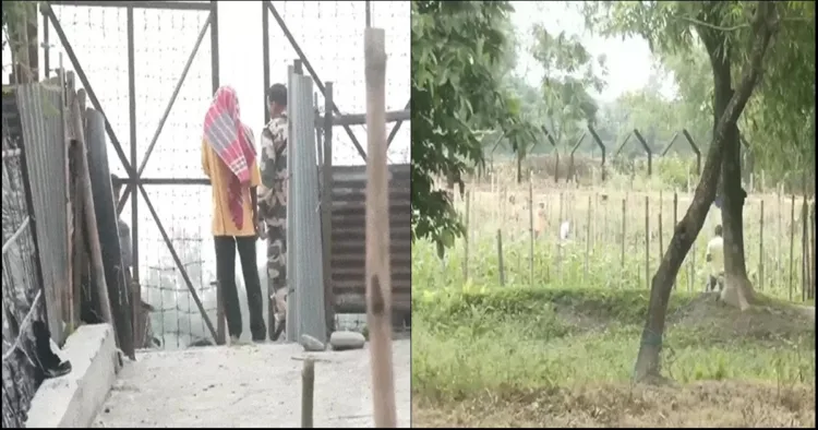 BSF Border fencing work in West Bengal