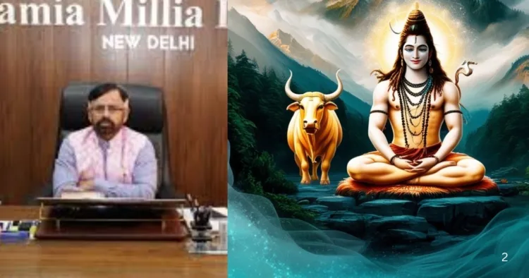 जामिया के कुलपति ने कहा कि सभी भारतीयों का डीएनए महादेव का डीएनए है।