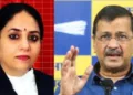 जस्टिस स्वर्णकांता और अरविंद केजरीवाल