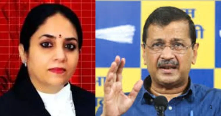 जस्टिस स्वर्णकांता और अरविंद केजरीवाल