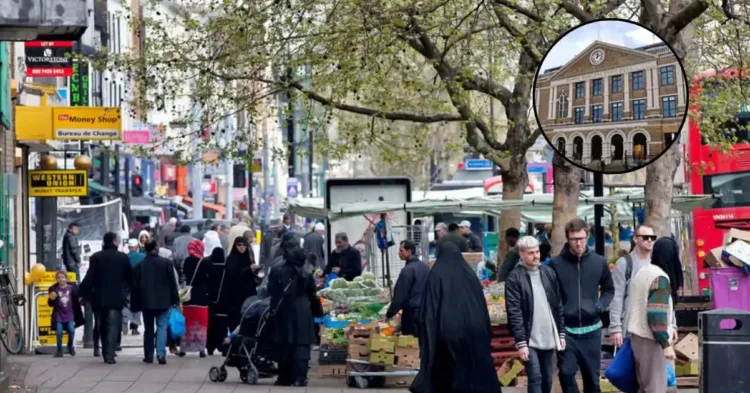 London tower Hamlets Muslim crowed